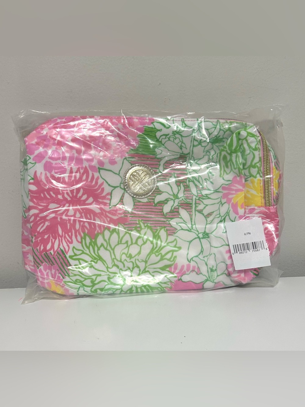 NWT Lilly Pulitzer Pink and Green Cosmetic Pouch - Picture 2 of 4